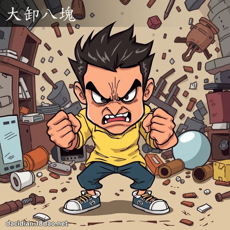大卸八塊 - 國語大辭典配圖