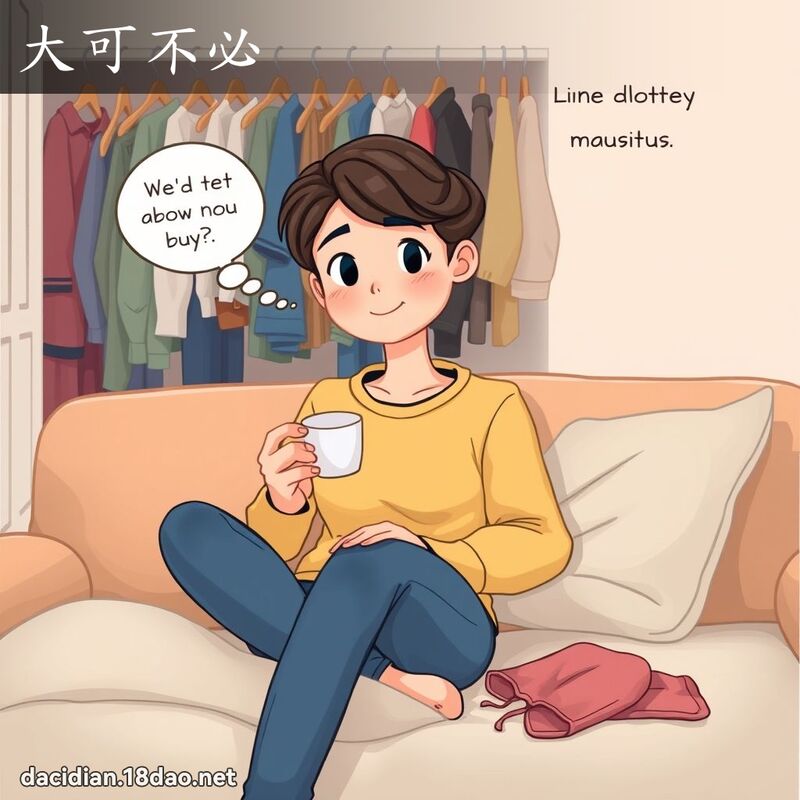 大可不必 - 國語大辭典配圖