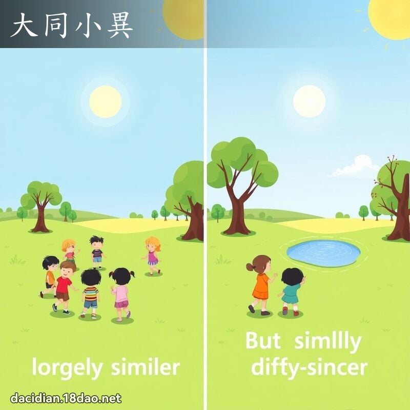 大同小異 - 國語大辭典配圖