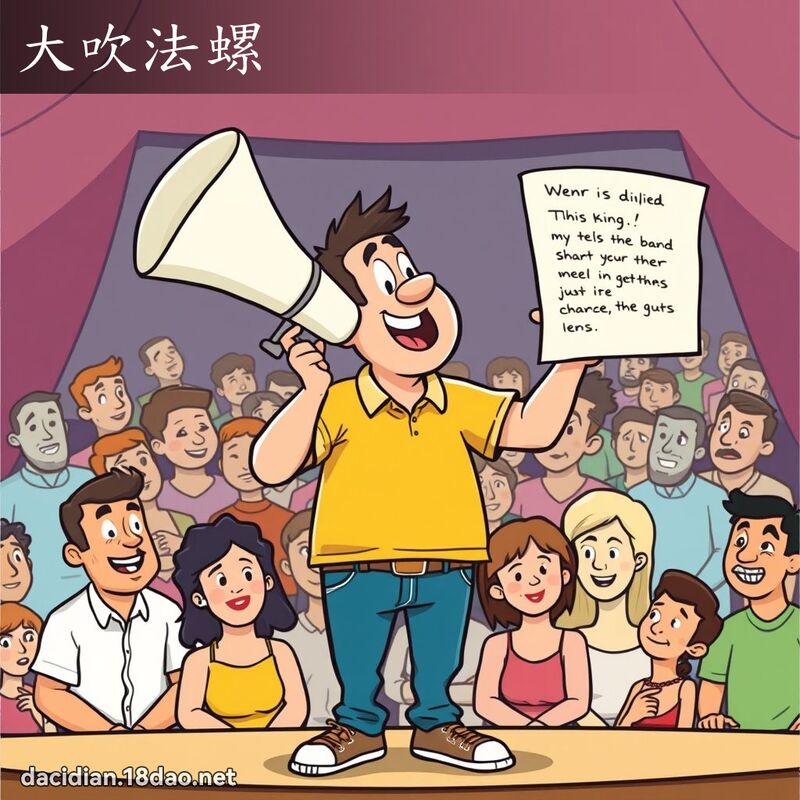 大吹法螺 - 國語大辭典配圖