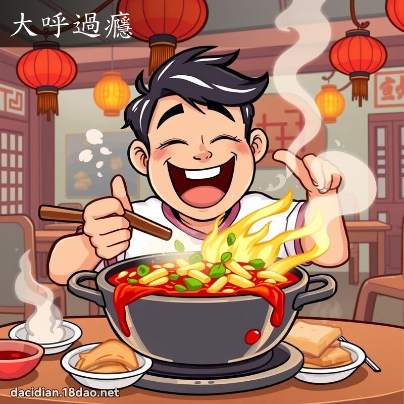 大呼過癮 - 國語大辭典配圖
