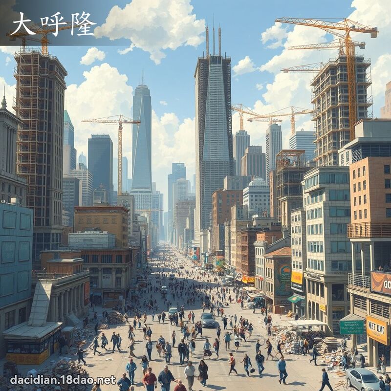 大呼隆 - 國語大辭典配圖