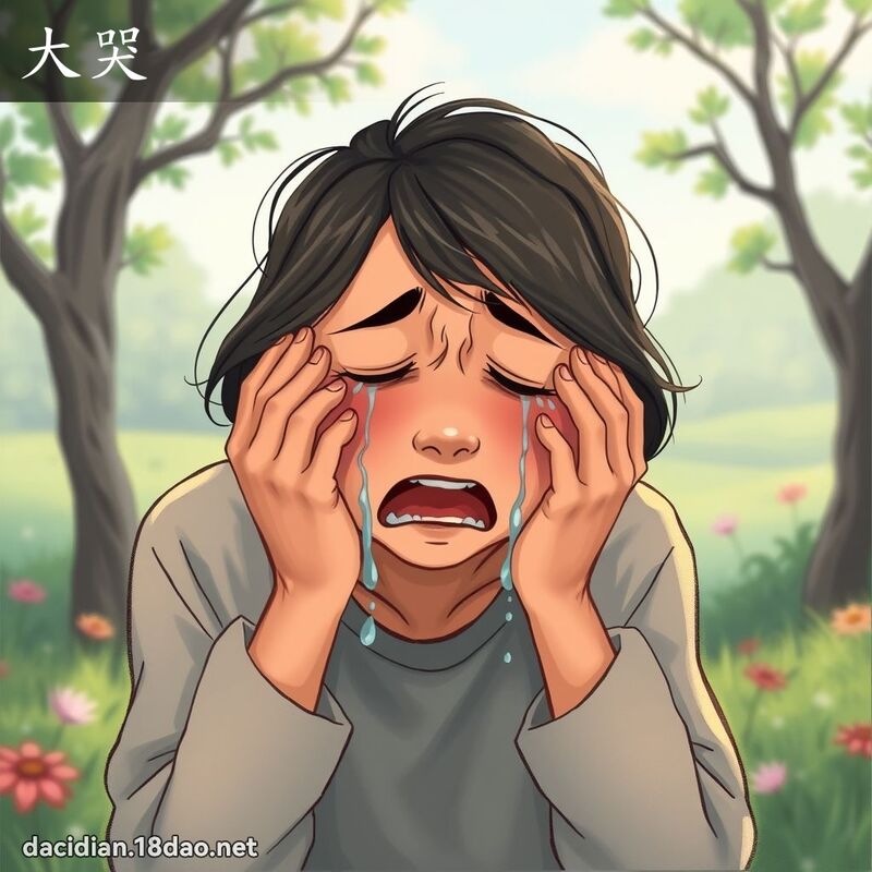 大哭 - 國語大辭典配圖