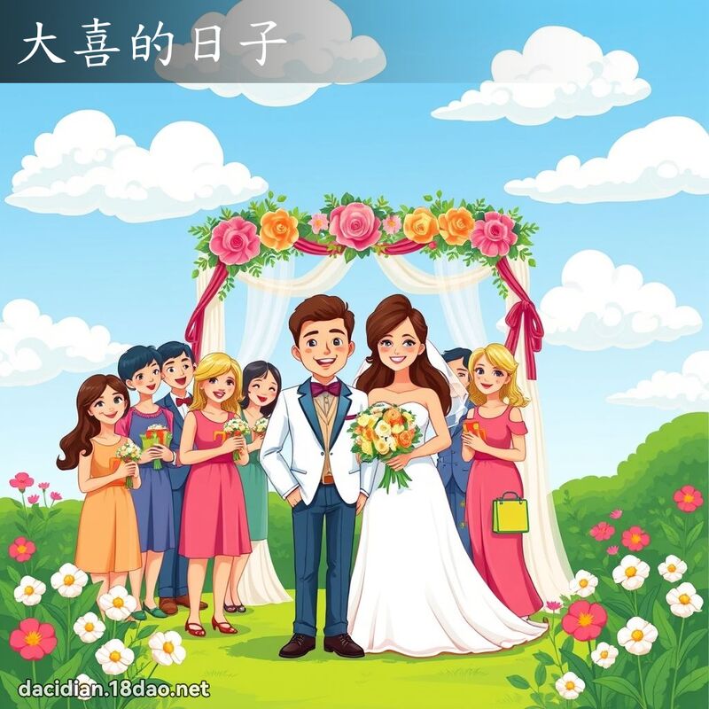 大喜的日子 - 国语大辞典配图