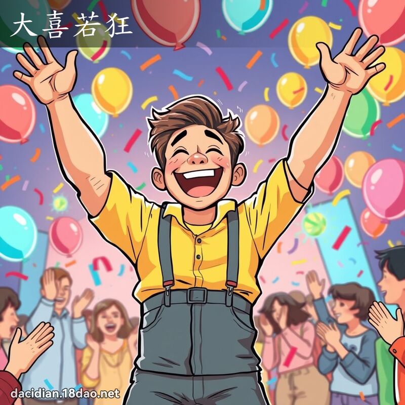 大喜若狂 - 国语大辞典配图