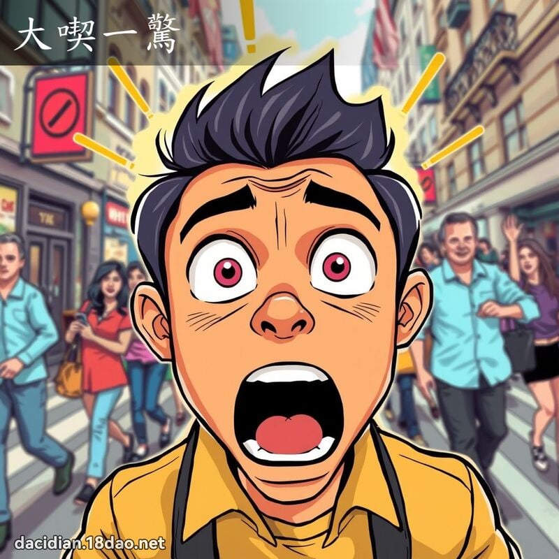 大喫一驚 - 國語大辭典配圖