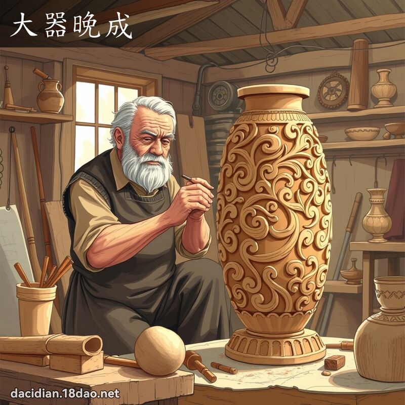 大器晚成 - 国语大辞典配图