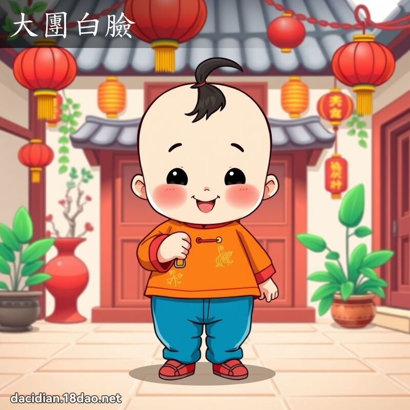 大团白脸 - 国语大辞典配图