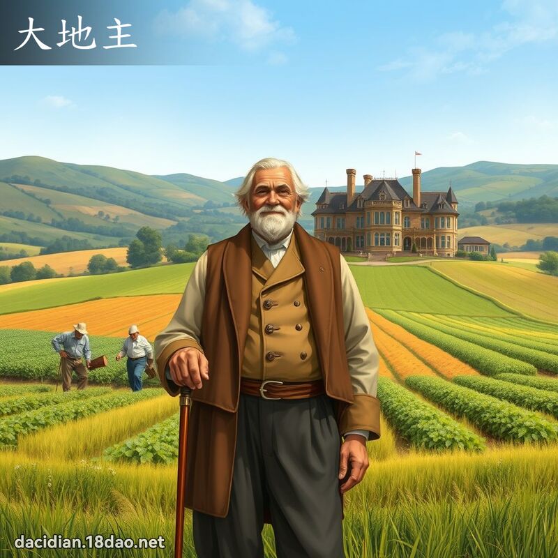 大地主 - 國語大辭典配圖