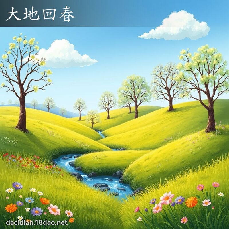 大地回春 - 國語大辭典配圖