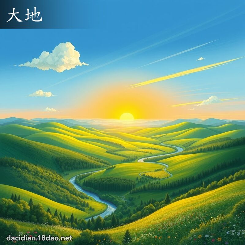 大地 - 國語大辭典配圖