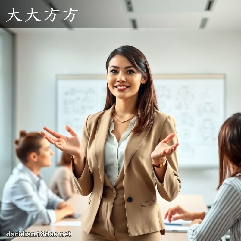 大大方方 - 国语大辞典配图