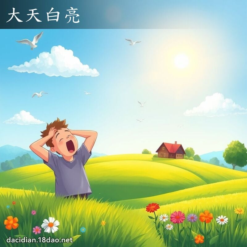 大天白亮 - 国语大辞典配图