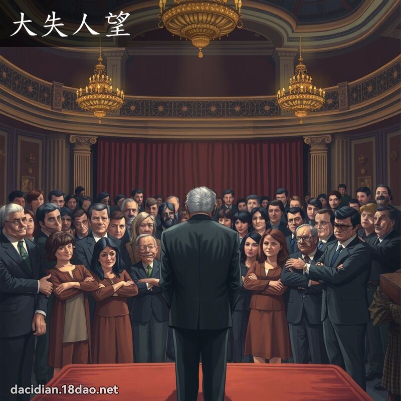 大失人望 - 國語大辭典配圖
