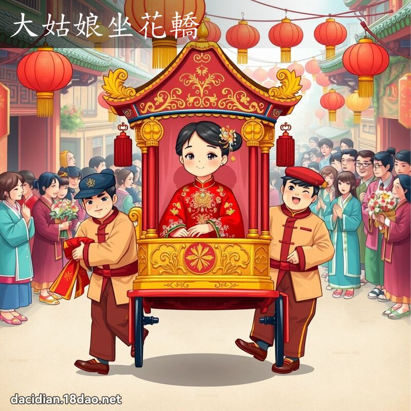 大姑娘坐花轿 - 国语大辞典配图