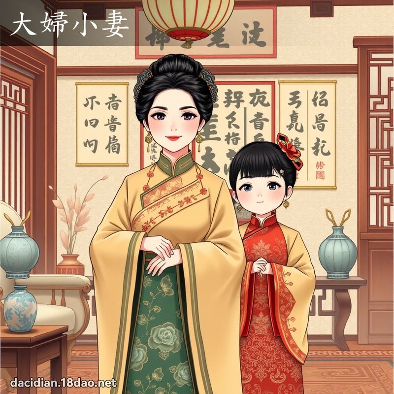 大婦小妻 - 國語大辭典配圖