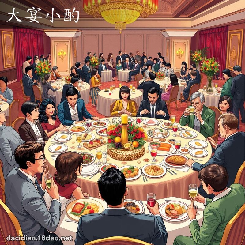 大宴小酌 - 国语大辞典配图