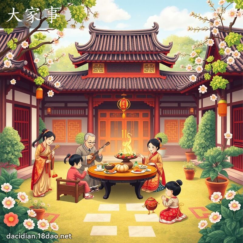大家事 - 國語大辭典配圖