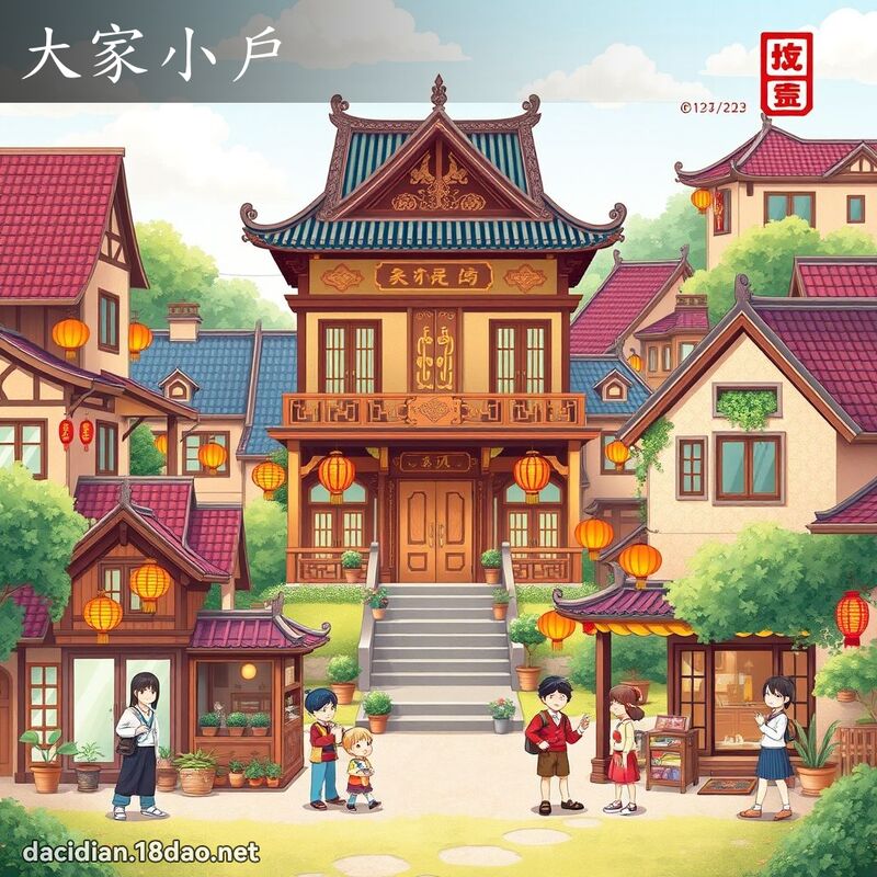 大家小戶 - 國語大辭典配圖