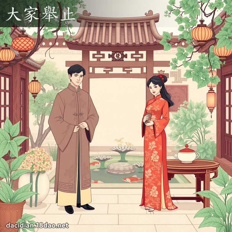 大家举止 - 国语大辞典配图