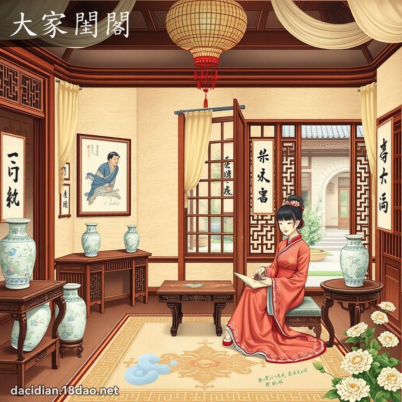 大家閨閣 - 國語大辭典配圖