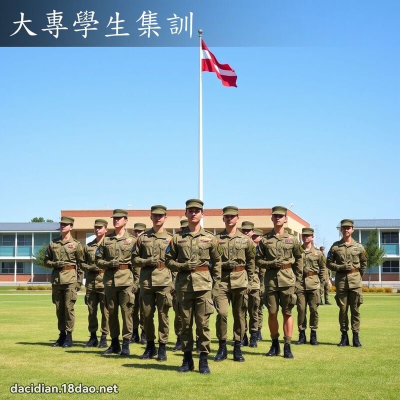 大专学生集训 - 国语大辞典配图
