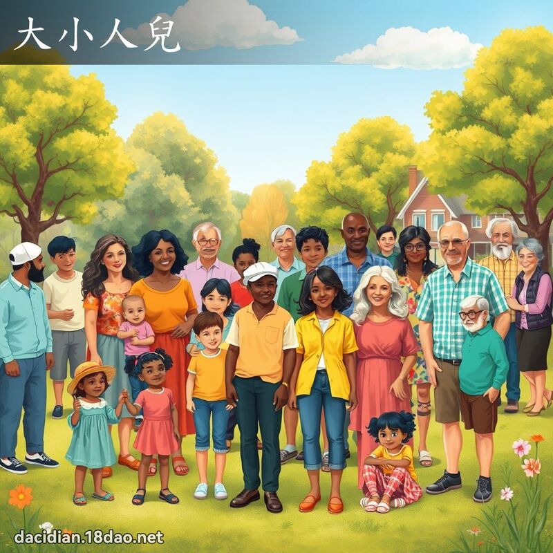 大小人儿 - 国语大辞典配图