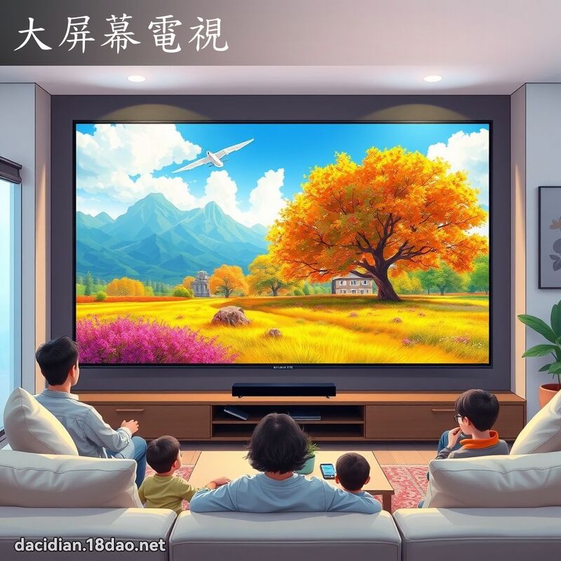 大屏幕電視 - 國語大辭典配圖