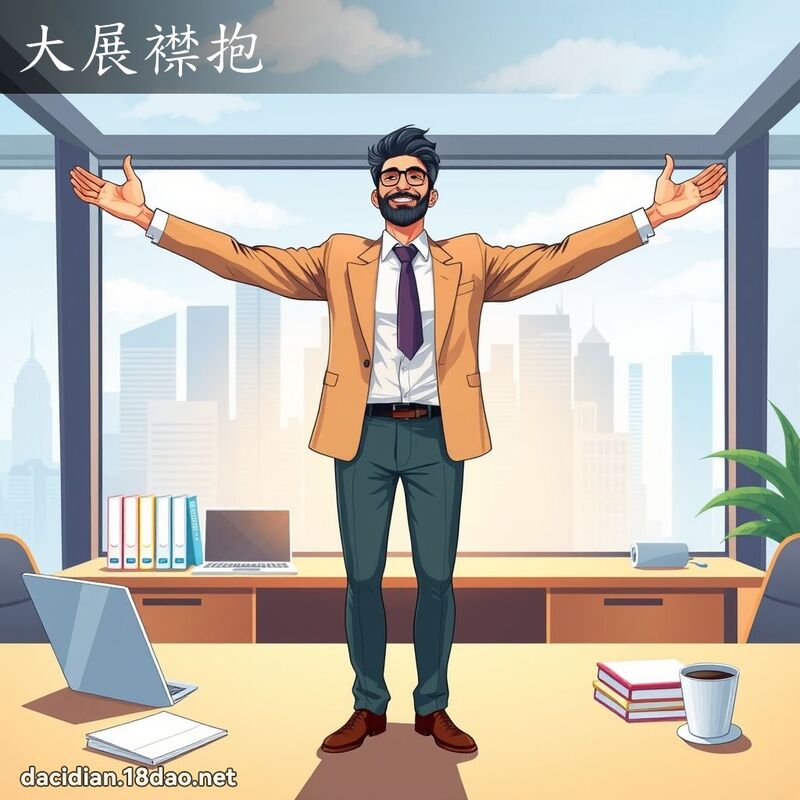 大展襟抱 - 国语大辞典配图