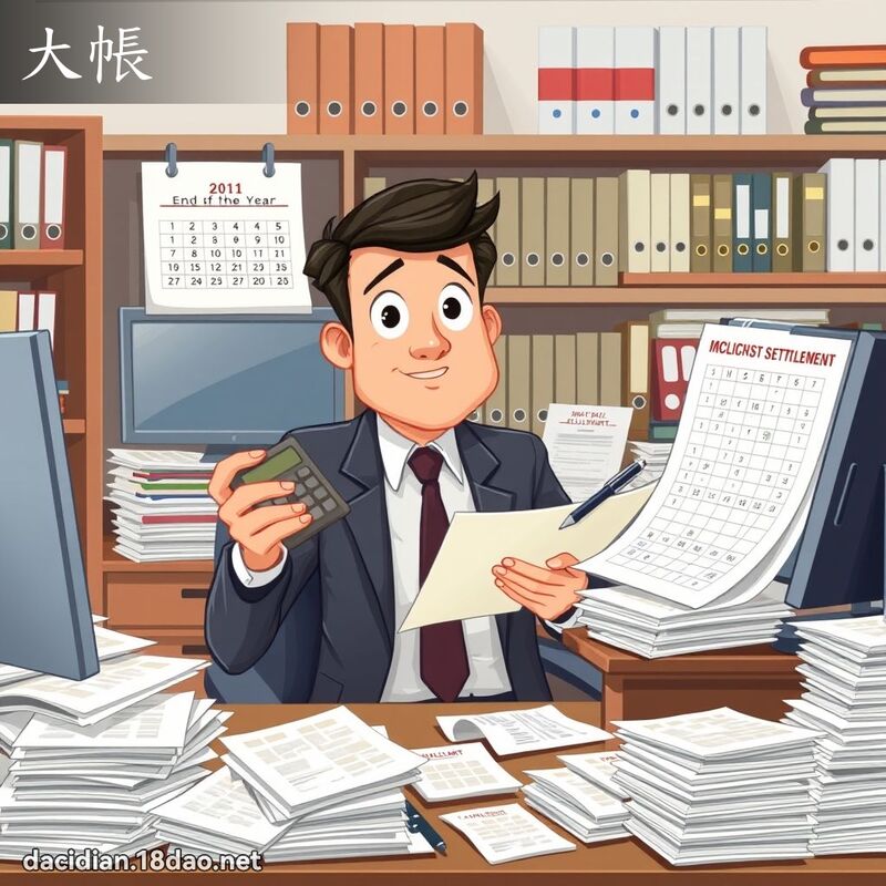 大帳 - 國語大辭典配圖