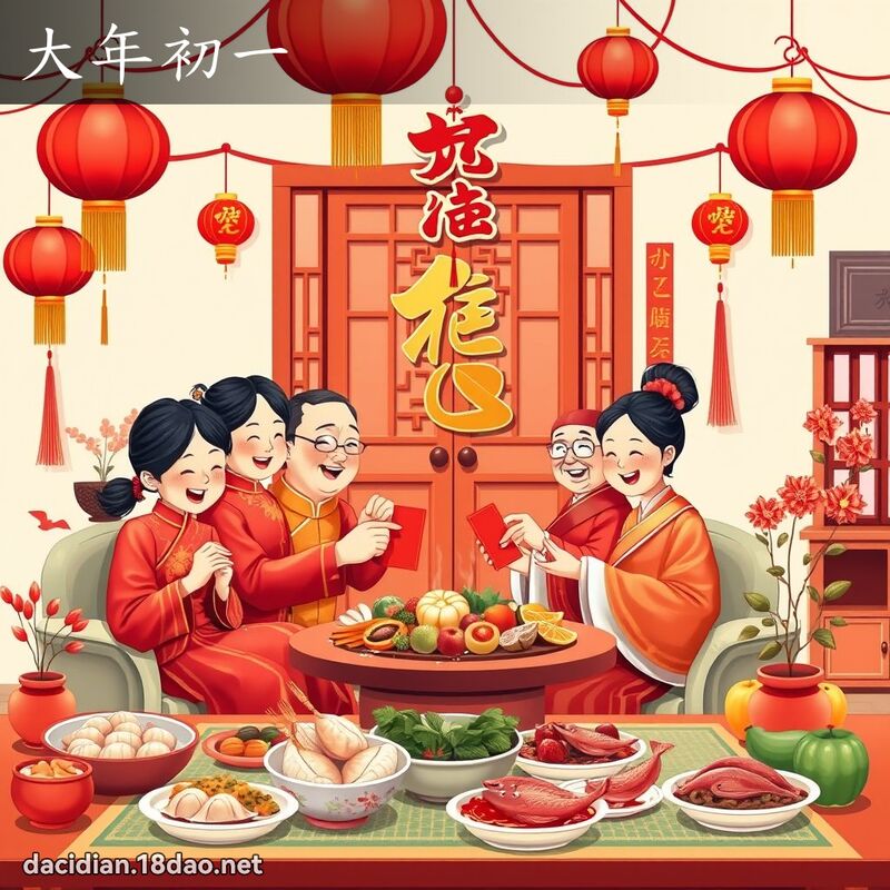 大年初一 - 国语大辞典配图