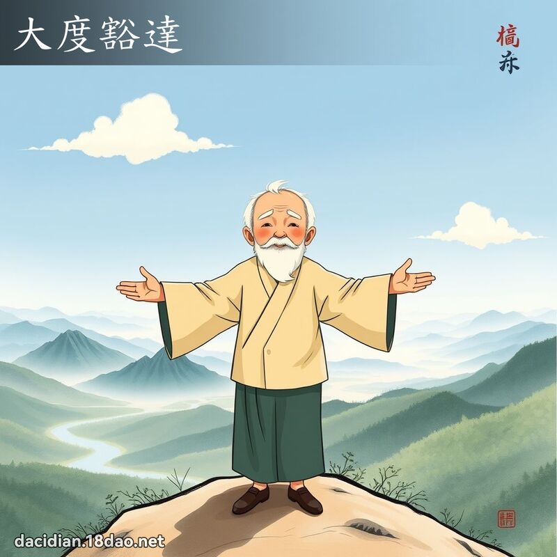 大度豁達 - 國語大辭典配圖