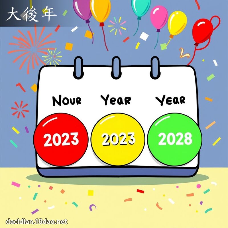 大后年 - 国语大辞典配图