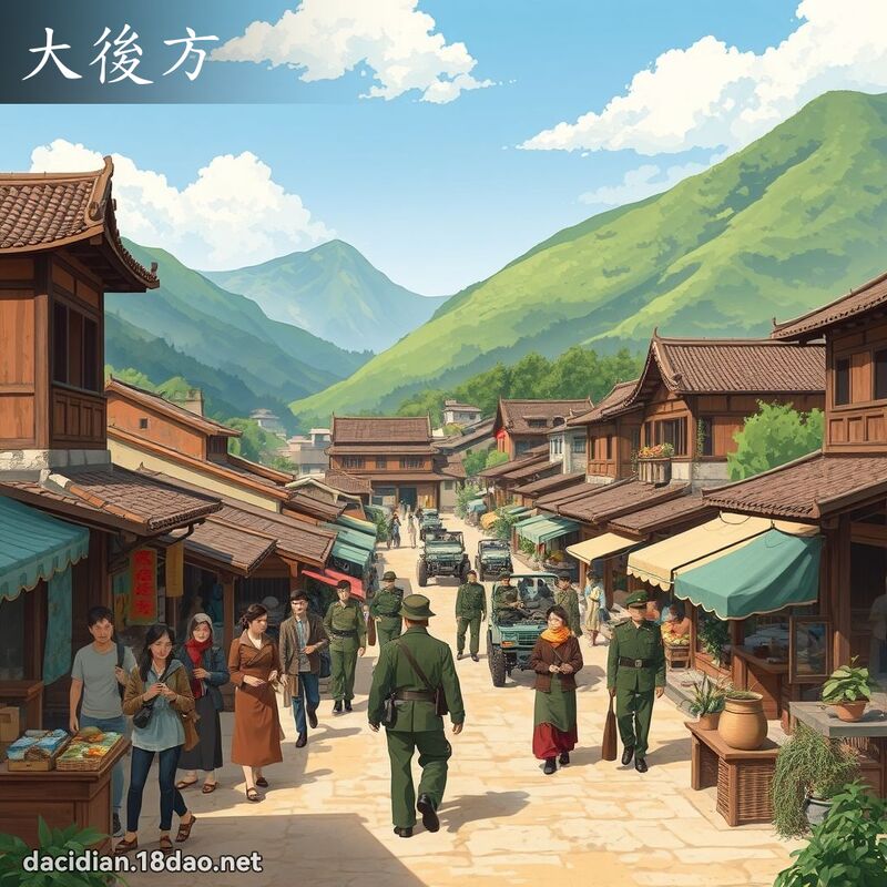 大後方 - 國語大辭典配圖