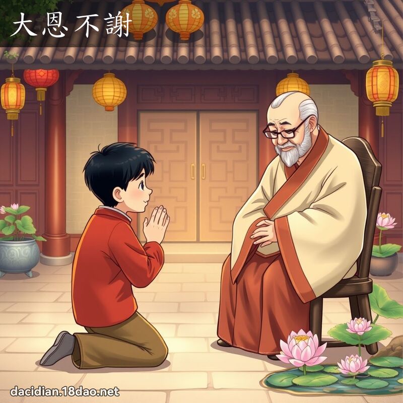大恩不謝 - 國語大辭典配圖