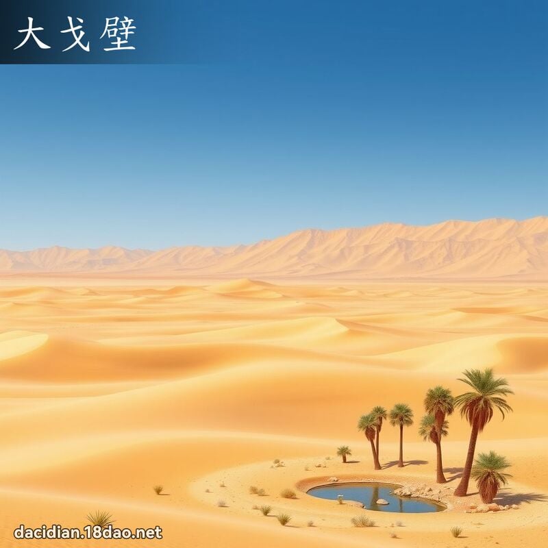 大戈壁 - 國語大辭典配圖