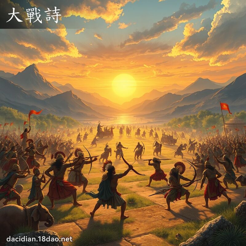 大戰詩 - 國語大辭典配圖