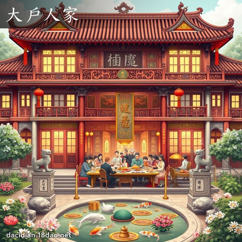 大戶人家 - 國語大辭典配圖