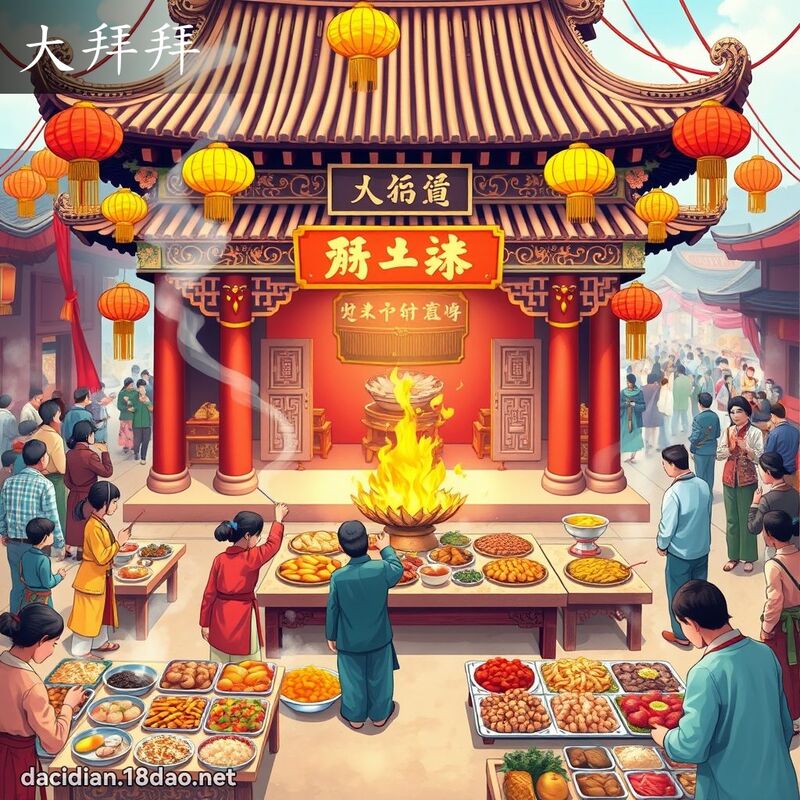大拜拜 - 國語大辭典配圖