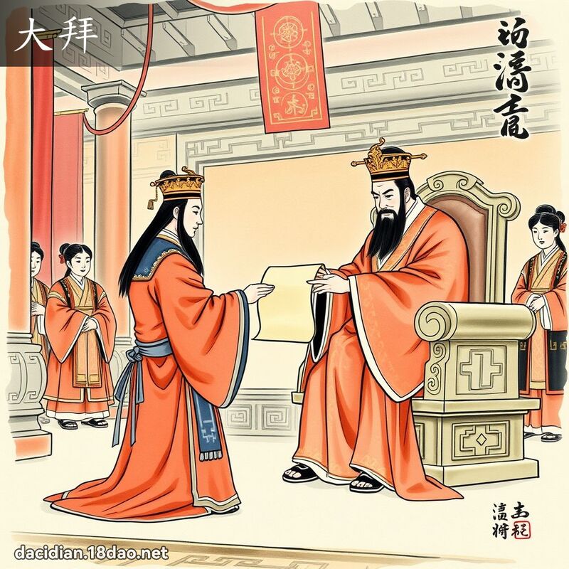 大拜 - 國語大辭典配圖