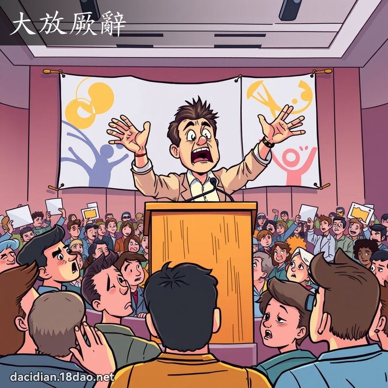 大放厥辞 - 国语大辞典配图