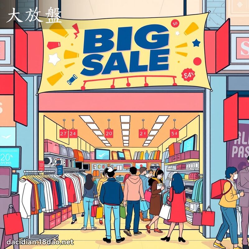 大放盤 - 國語大辭典配圖