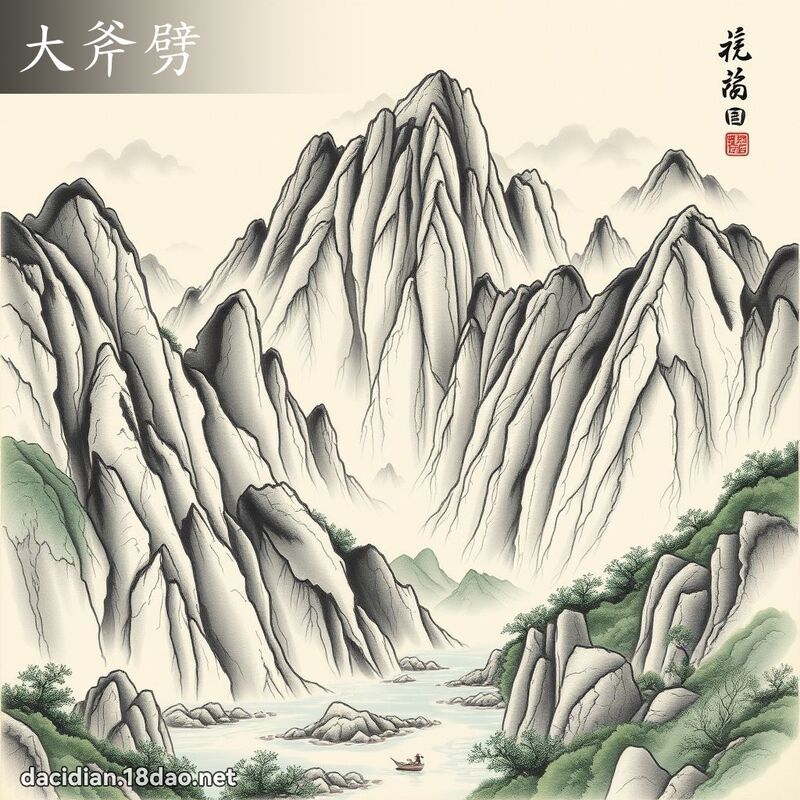 大斧劈 - 国语大辞典配图