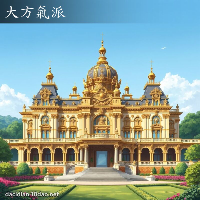 大方氣派 - 國語大辭典配圖