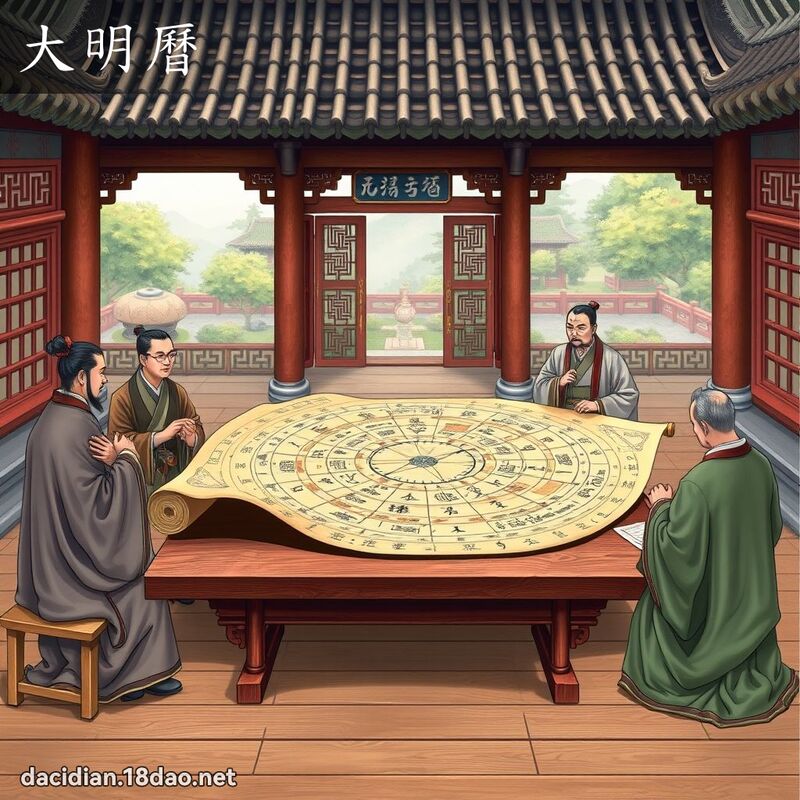 大明曆 - 國語大辭典配圖