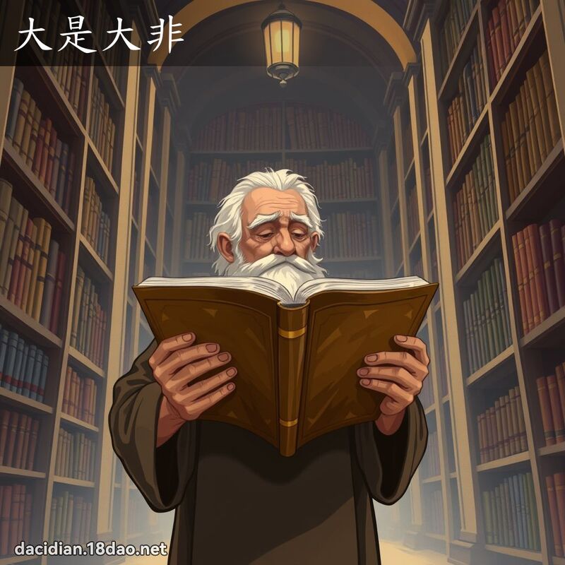 大是大非 - 國語大辭典配圖