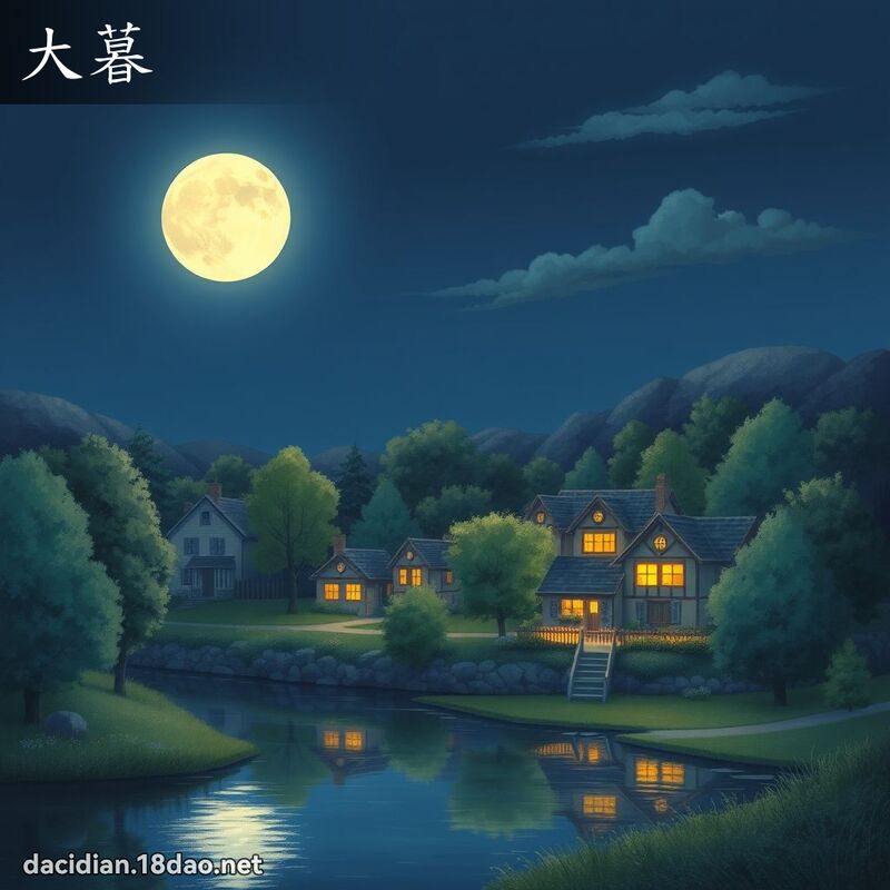 大暮 - 國語大辭典配圖