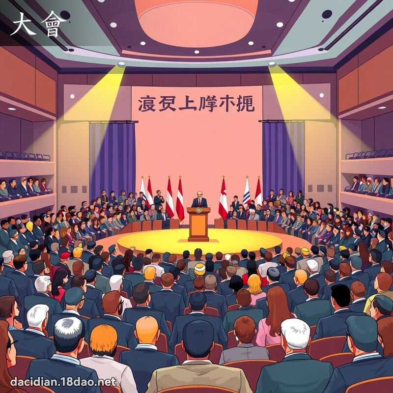 大會 - 國語大辭典配圖
