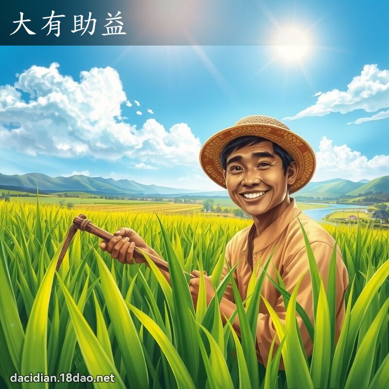 大有助益 - 国语大辞典配图