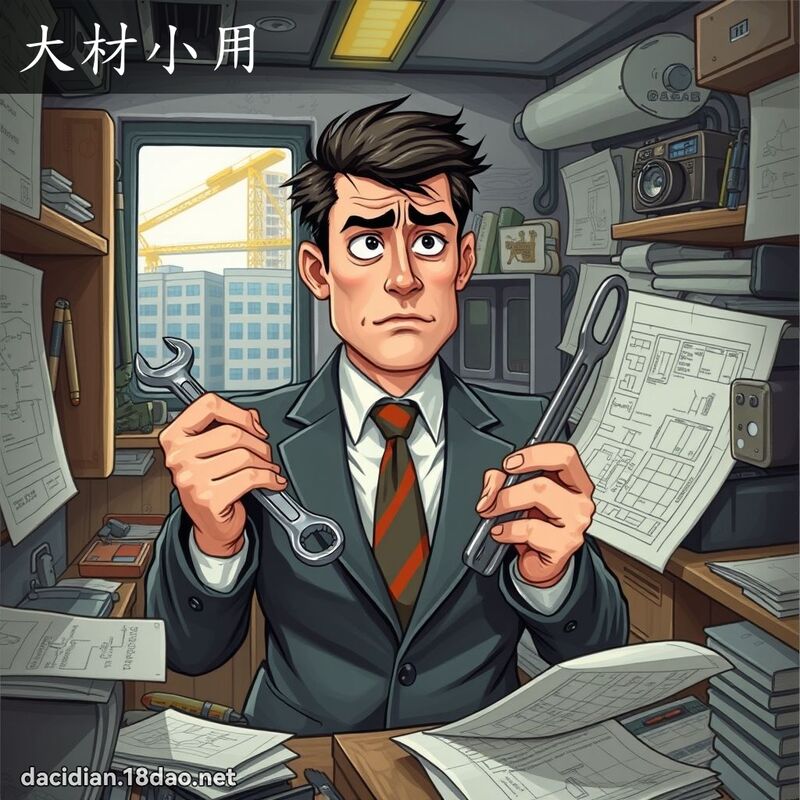 大材小用 - 國語大辭典配圖